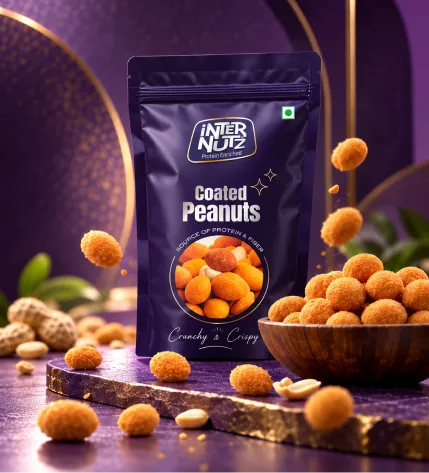 Inter Nutz coated peanuts packaging design