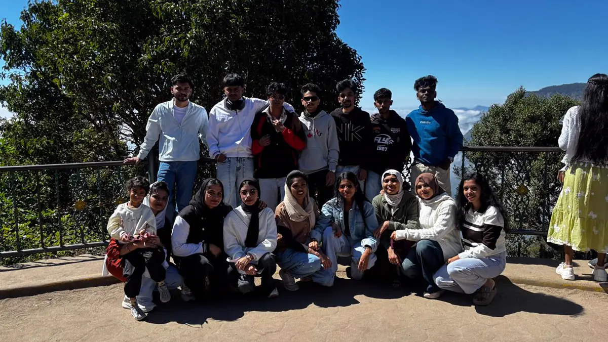 The SilverHost team at a hilltop viewpoint