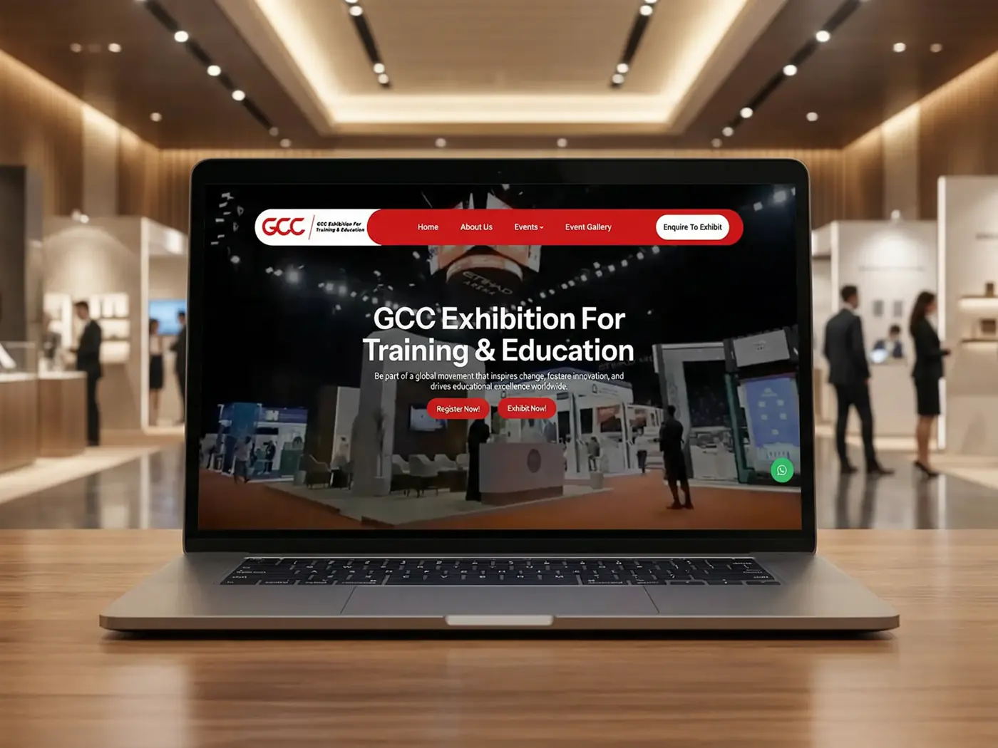 GCC Exhibition website development by SilverHost