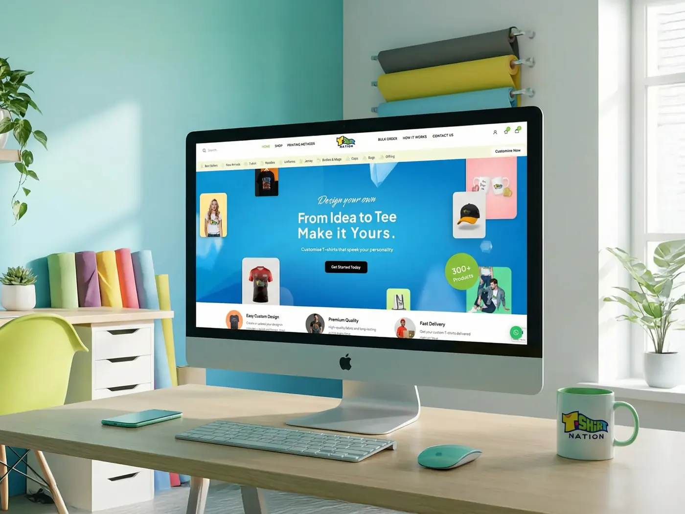 T Shirt Nation website design