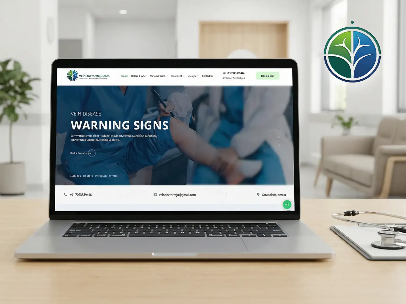 Vein healthcare website